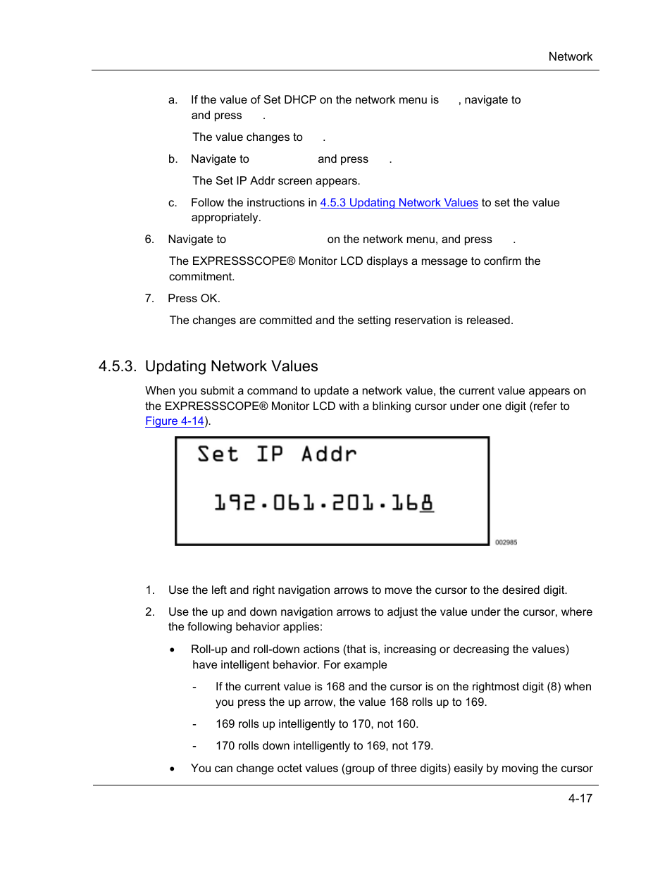 Updating network values | NEC ExpressA1160 User Manual | Page 103 / 252