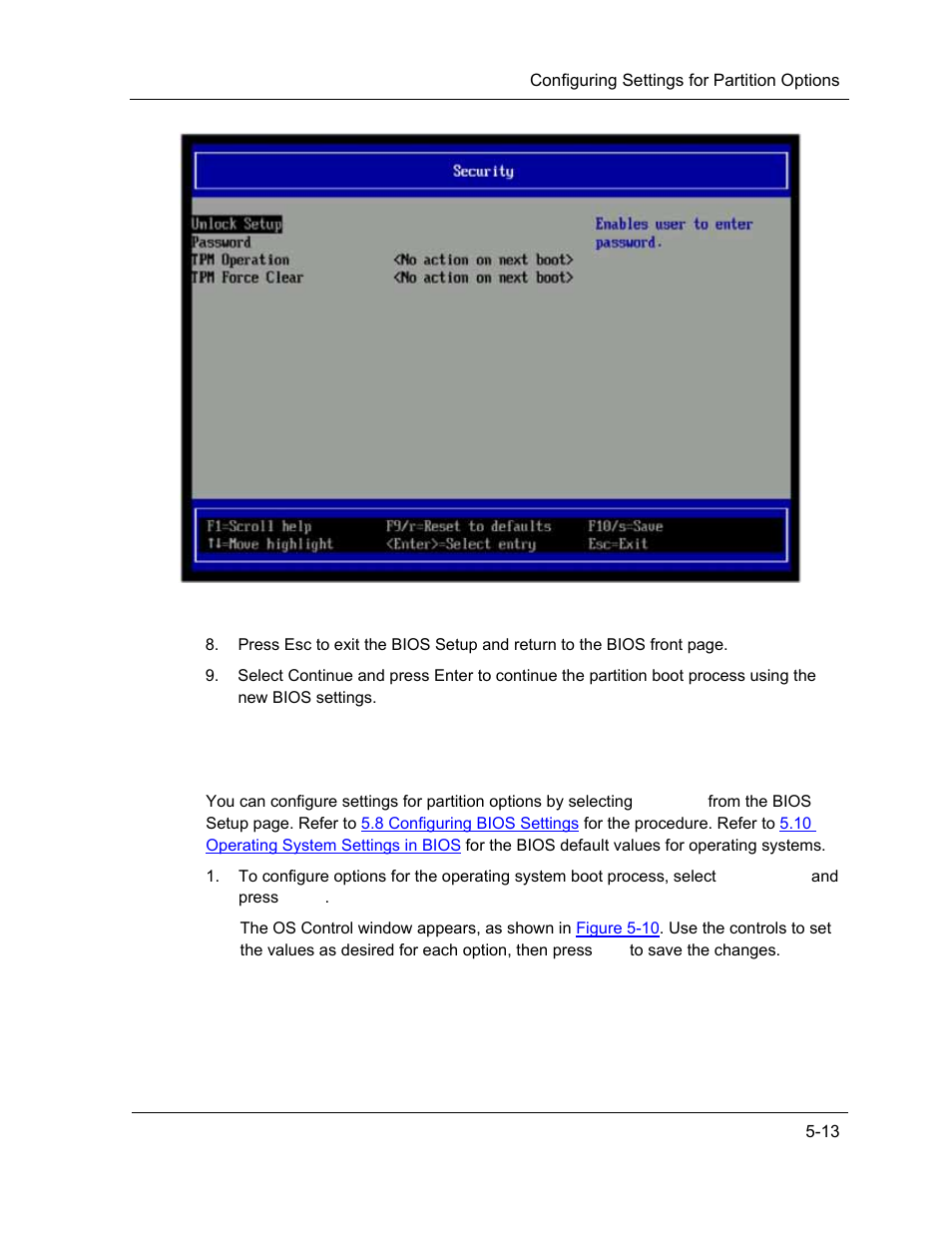 Configuring settings for partition options | NEC ExpressA1160 User Manual | Page 119 / 252