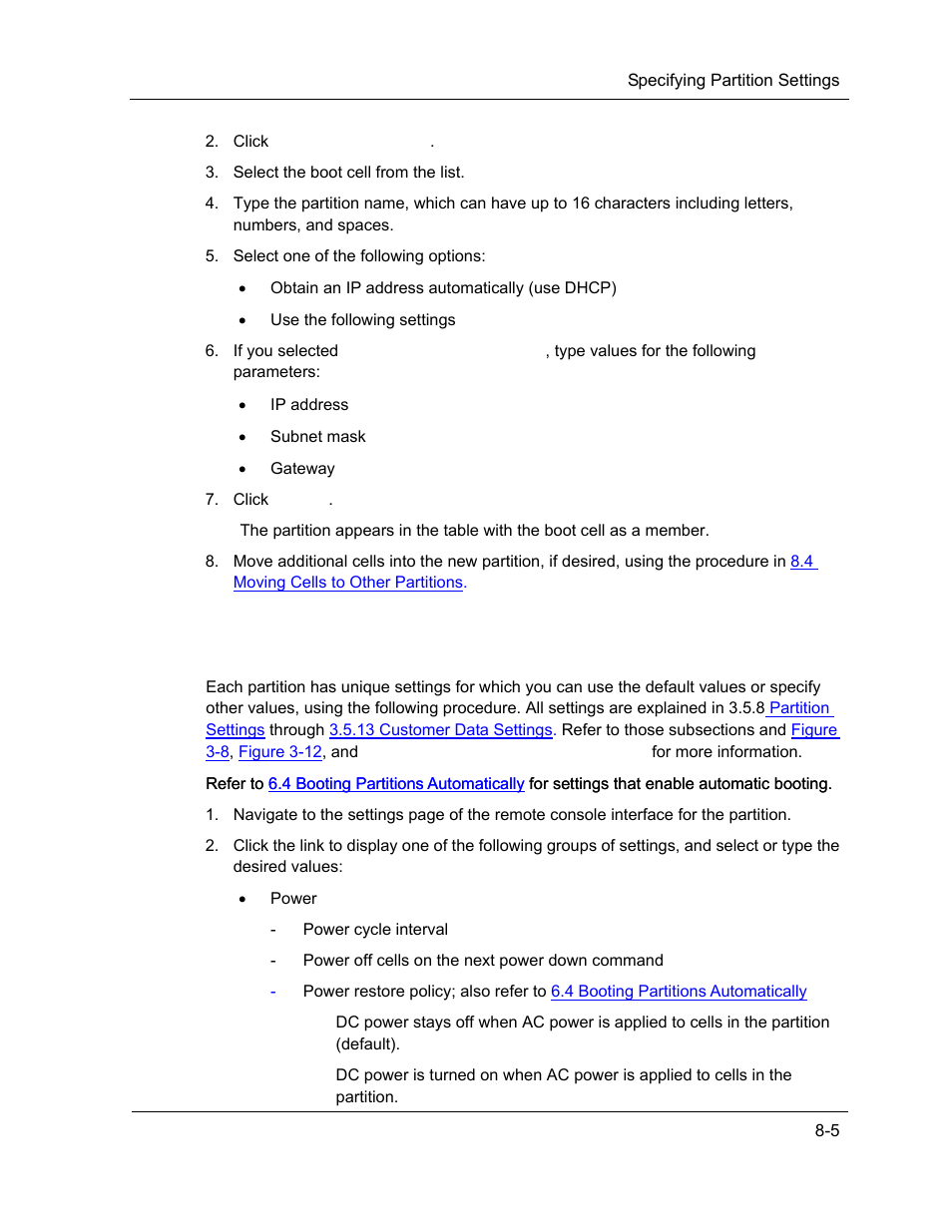 Specifying partition settings | NEC ExpressA1160 User Manual | Page 155 / 252