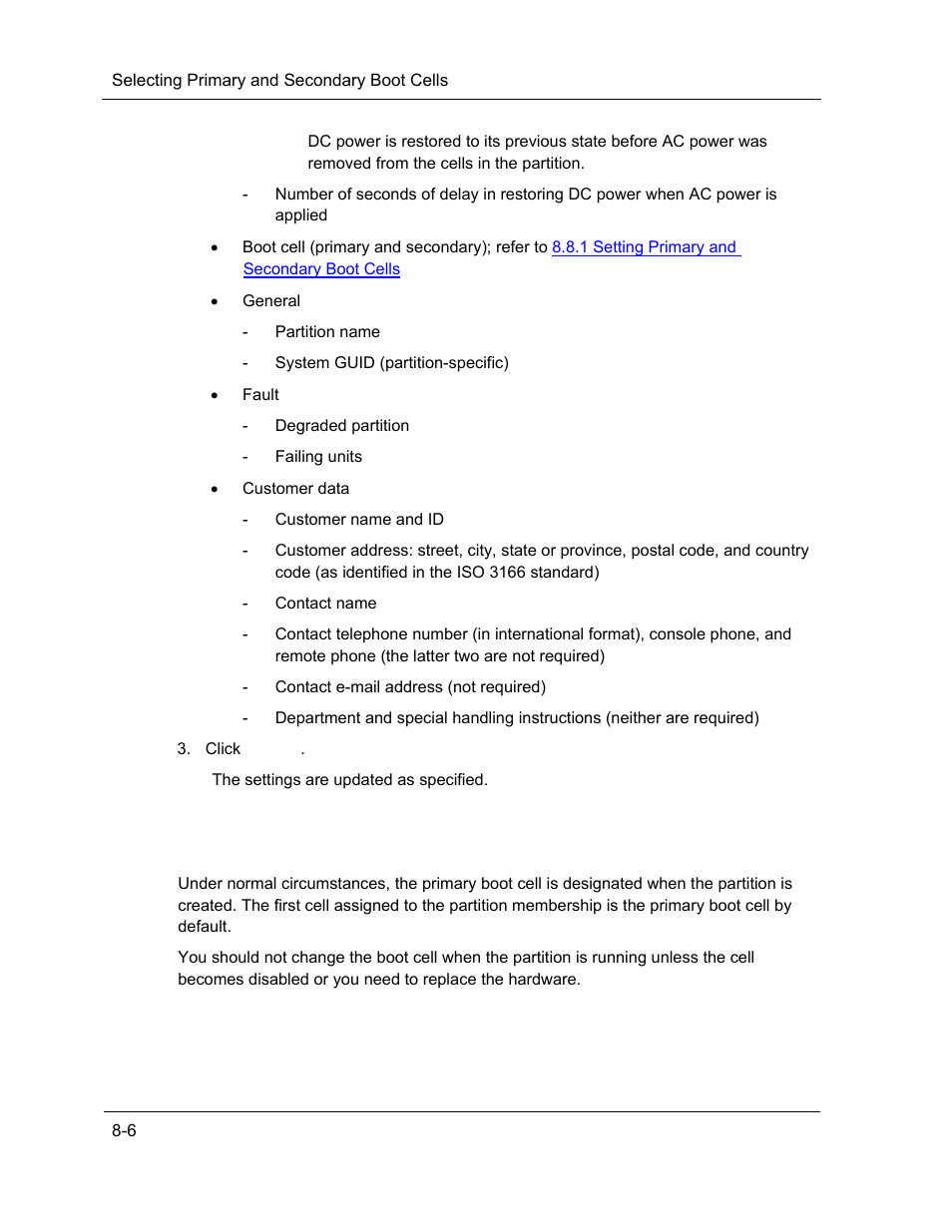 Selecting primary and secondary boot cells | NEC ExpressA1160 User Manual | Page 156 / 252
