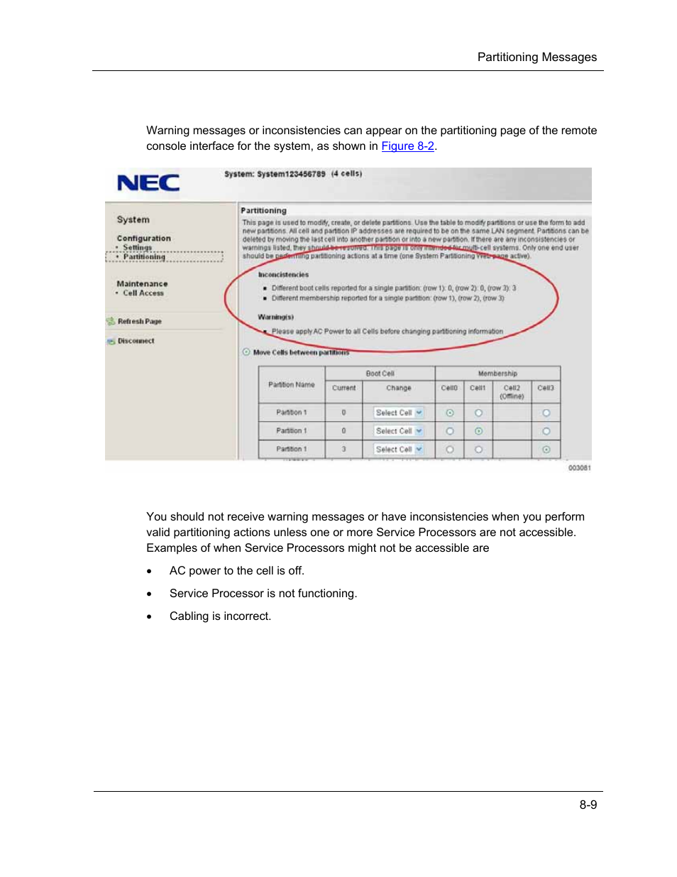 Partitioning messages | NEC ExpressA1160 User Manual | Page 159 / 252
