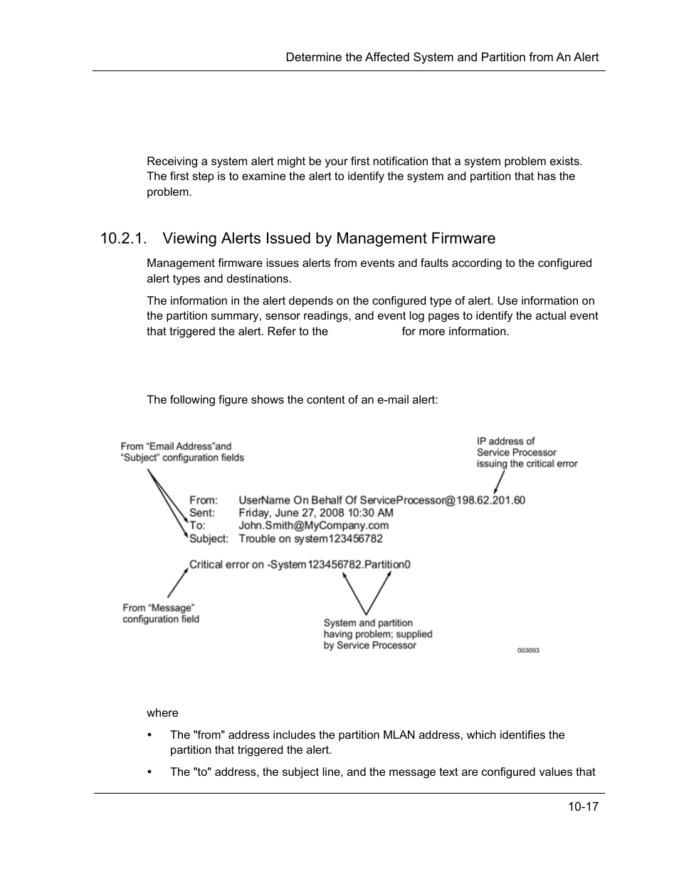 Viewing alerts issued by management firmware | NEC ExpressA1160 User Manual | Page 179 / 252