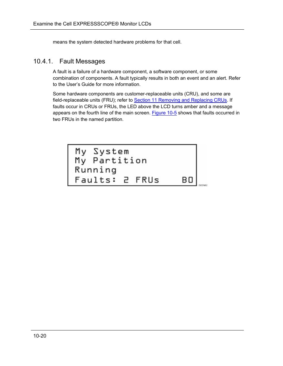 Fault messages | NEC ExpressA1160 User Manual | Page 182 / 252