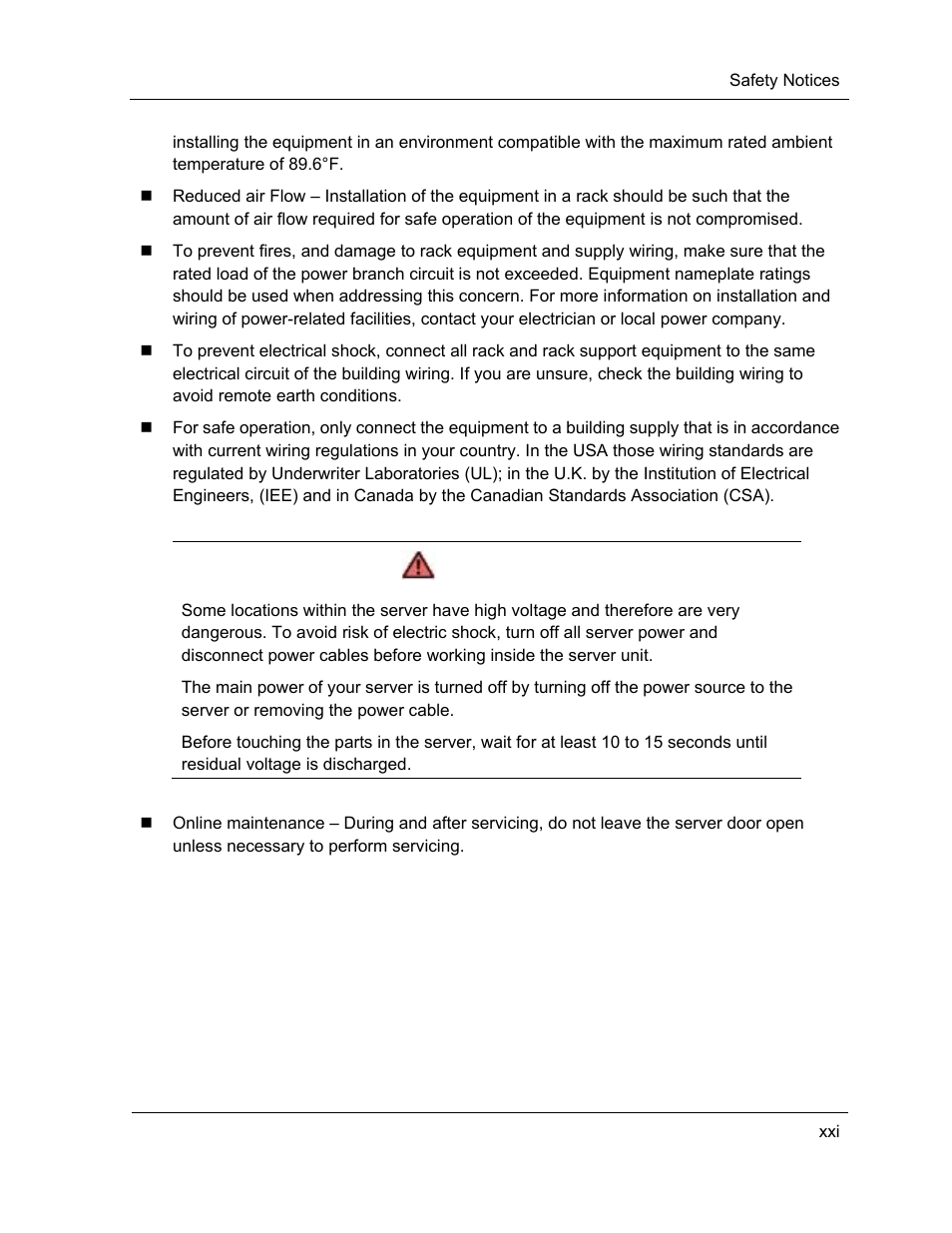 Warning | NEC ExpressA1160 User Manual | Page 21 / 252