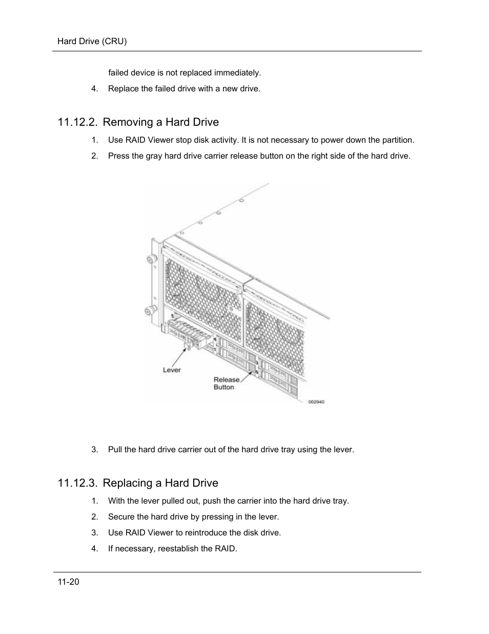 Removing a hard drive, Replacing a hard drive | NEC ExpressA1160 User Manual | Page 216 / 252