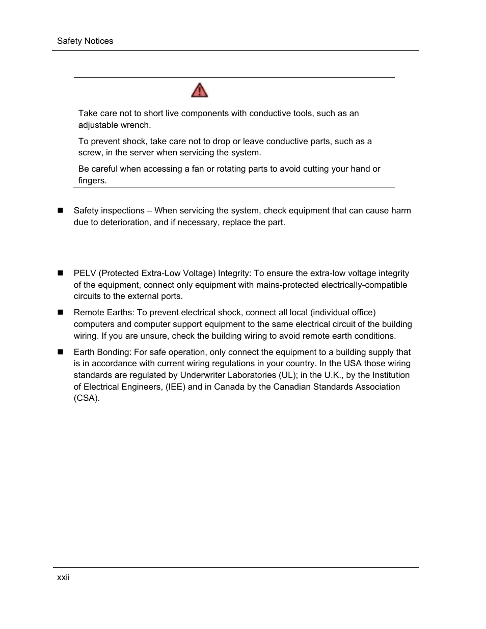 Warning | NEC ExpressA1160 User Manual | Page 22 / 252