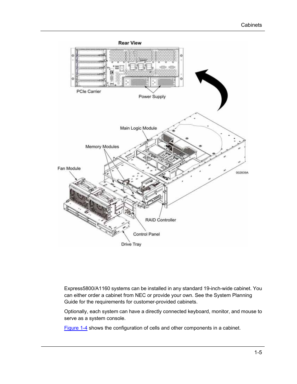 Cabinets | NEC ExpressA1160 User Manual | Page 27 / 252
