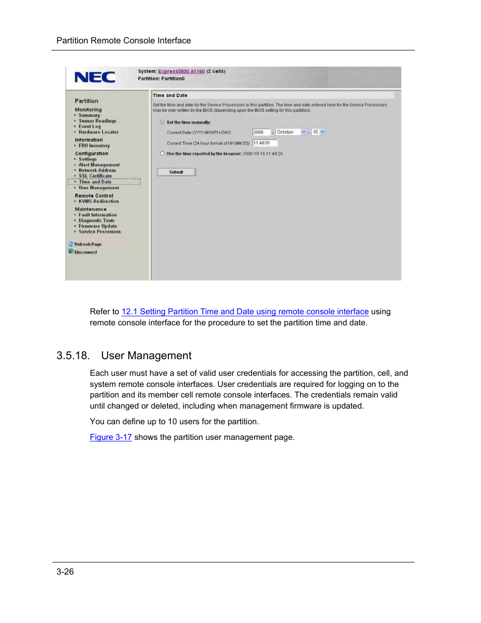 User management | NEC ExpressA1160 User Manual | Page 68 / 252