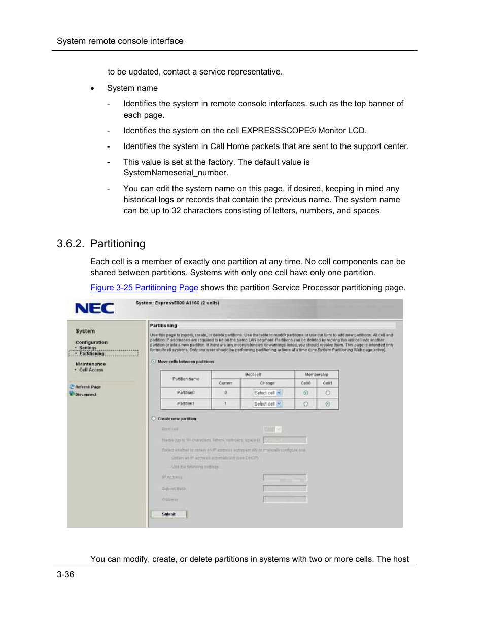 Partitioning | NEC ExpressA1160 User Manual | Page 78 / 252
