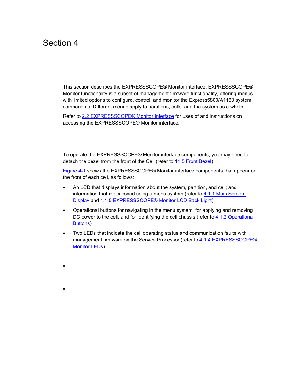 Expressscope® monitor interface, Components | NEC ExpressA1160 User Manual | Page 87 / 252