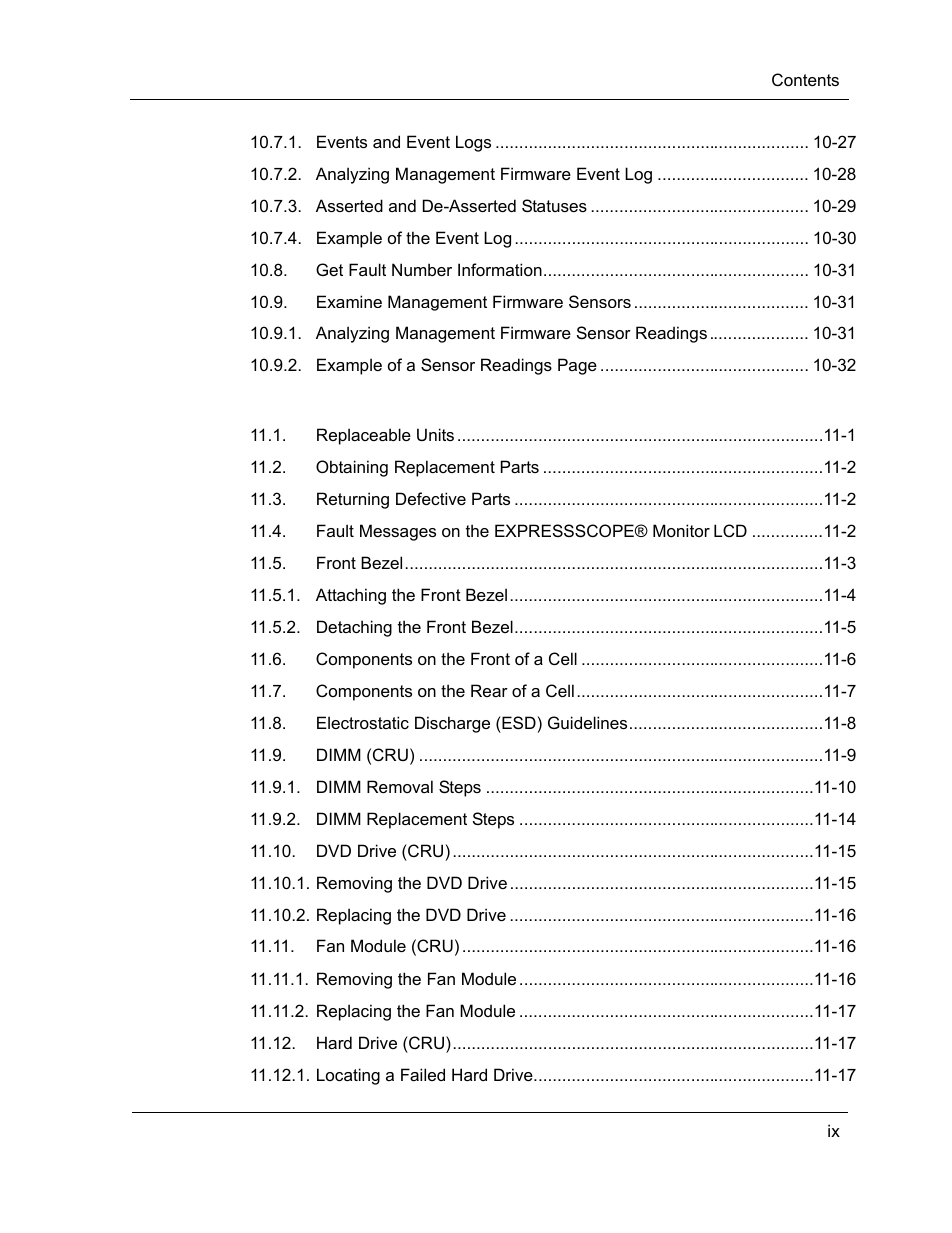 Removing and replacing crus -1 | NEC ExpressA1160 User Manual | Page 9 / 252
