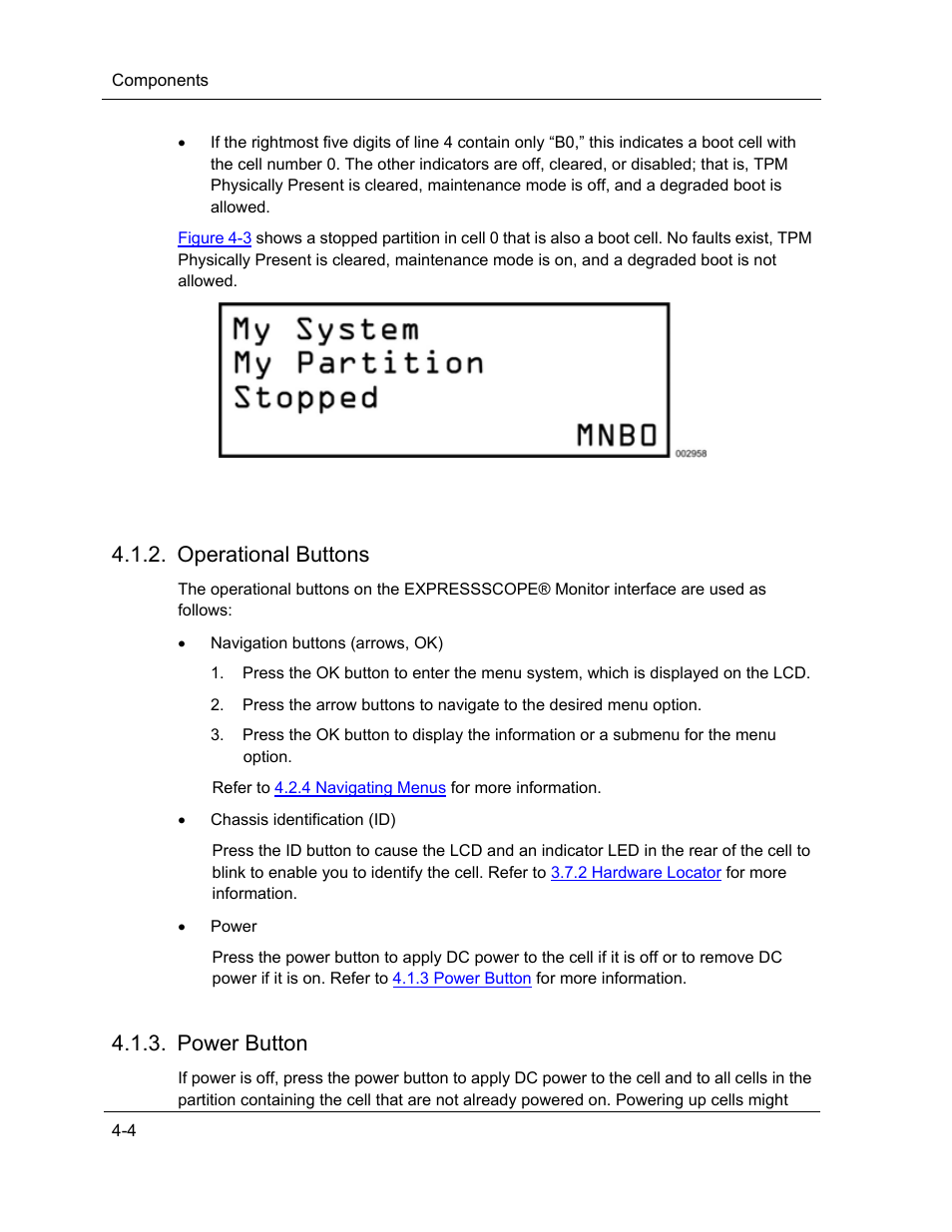Operational buttons, Power button | NEC ExpressA1160 User Manual | Page 90 / 252