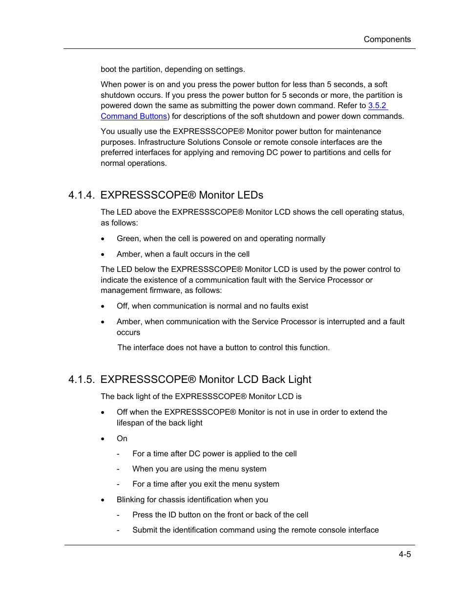 Expressscope® monitor leds, Expressscope® monitor lcd back light | NEC ExpressA1160 User Manual | Page 91 / 252