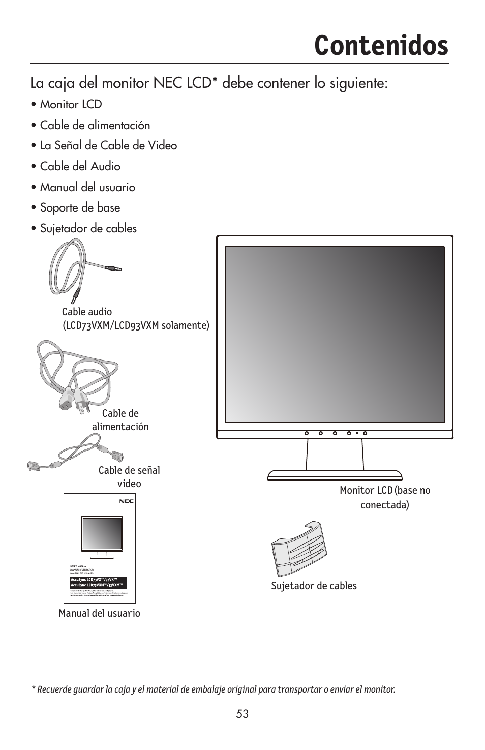 NEC ACCUSYNC LCD93VX User Manual | Page 54 / 79