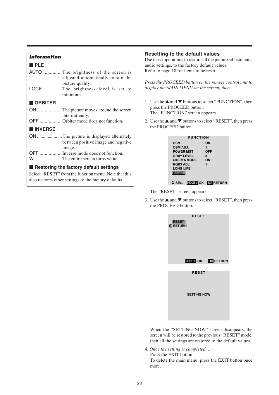 NEC PlasmaSync 50MP1 User Manual | Page 39 / 60