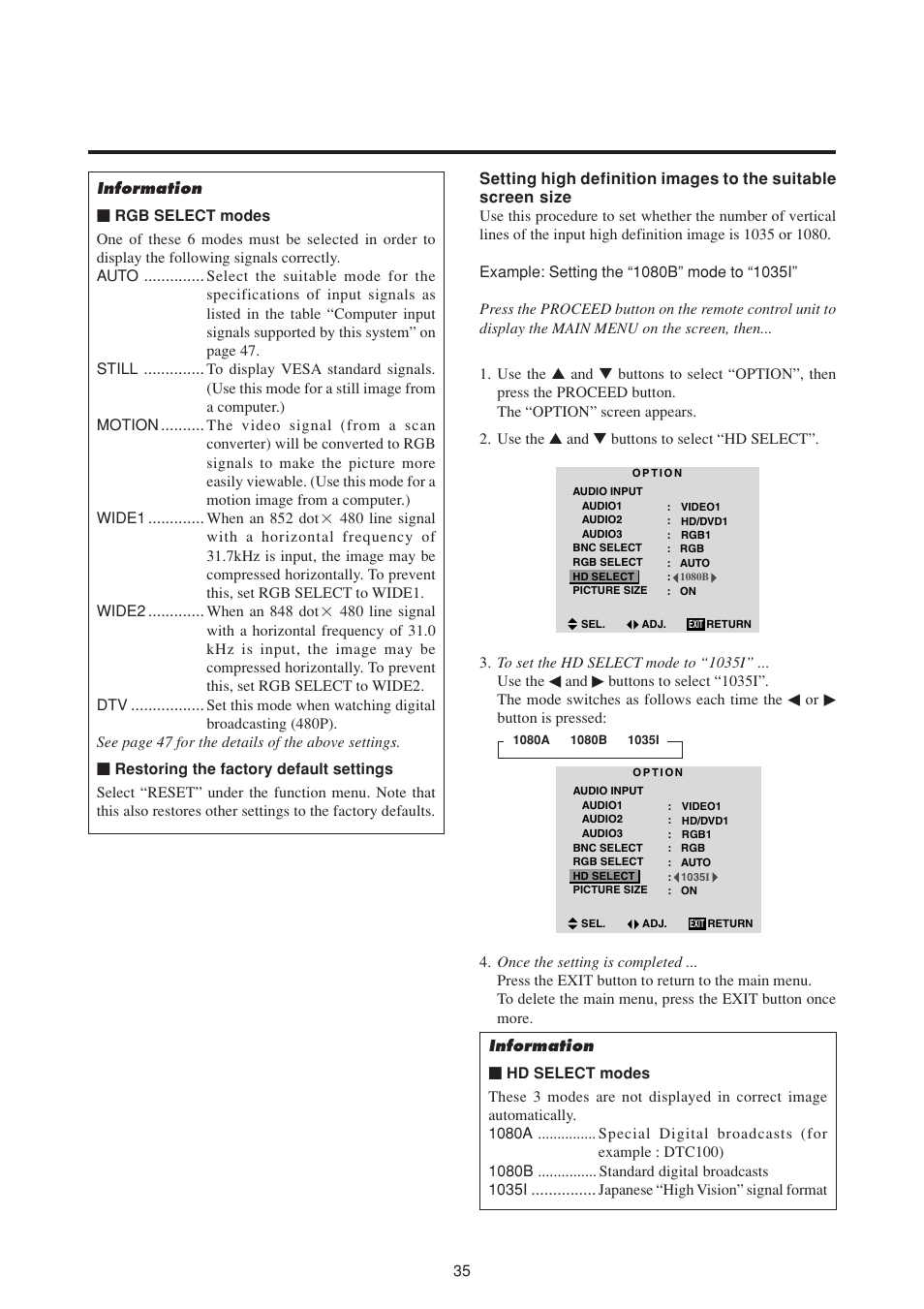 NEC PlasmaSync 50MP1 User Manual | Page 42 / 60