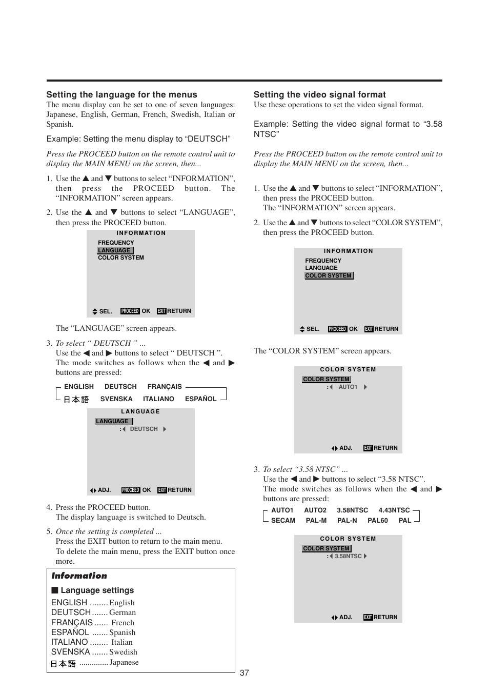 NEC PlasmaSync 50MP1 User Manual | Page 44 / 60