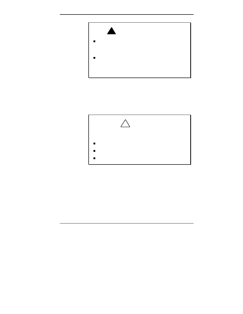 Warning (cont’d), Caution | NEC 750C User Manual | Page 30 / 83