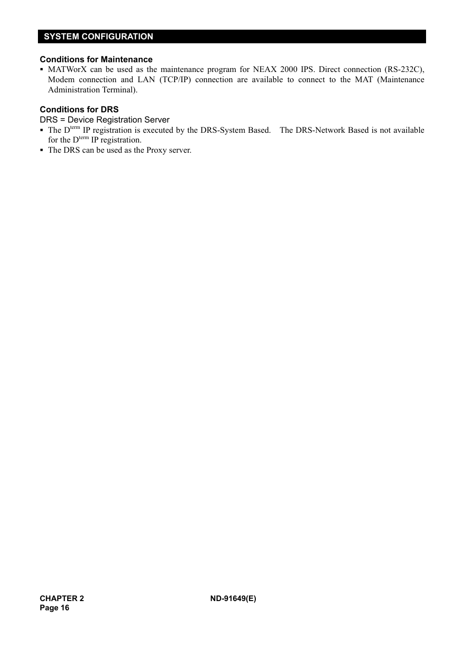 NEC NEAX2000 ND-91649 User Manual | Page 24 / 58