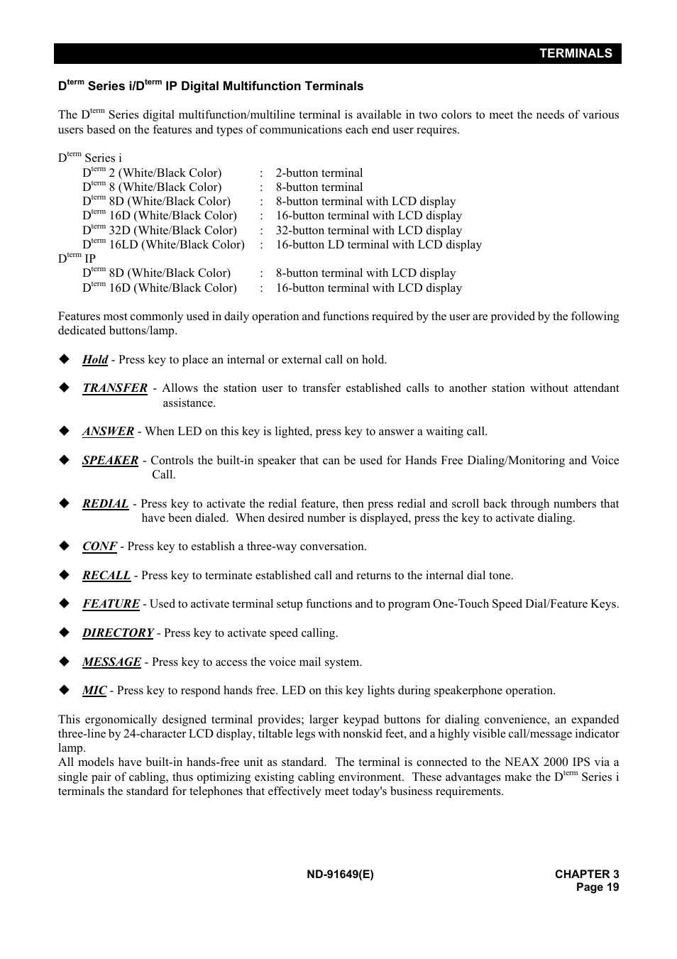 NEC NEAX2000 ND-91649 User Manual | Page 27 / 58