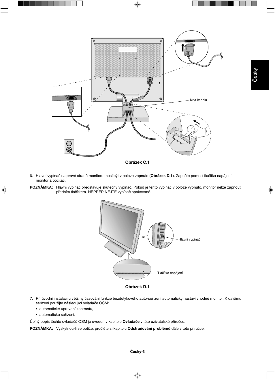 Âesky | NEC LCD1501 User Manual | Page 19 / 118