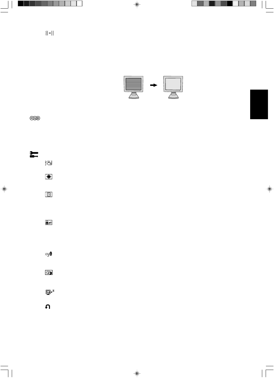 Farbsteuerungssysteme, Werkzeuge | NEC LCD1501 User Manual | Page 33 / 118