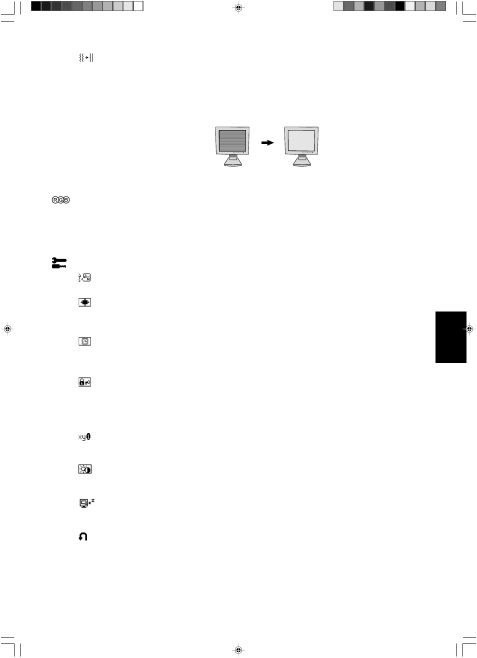 Système de contrôle des couleurs, Outils | NEC LCD1501 User Manual | Page 63 / 118