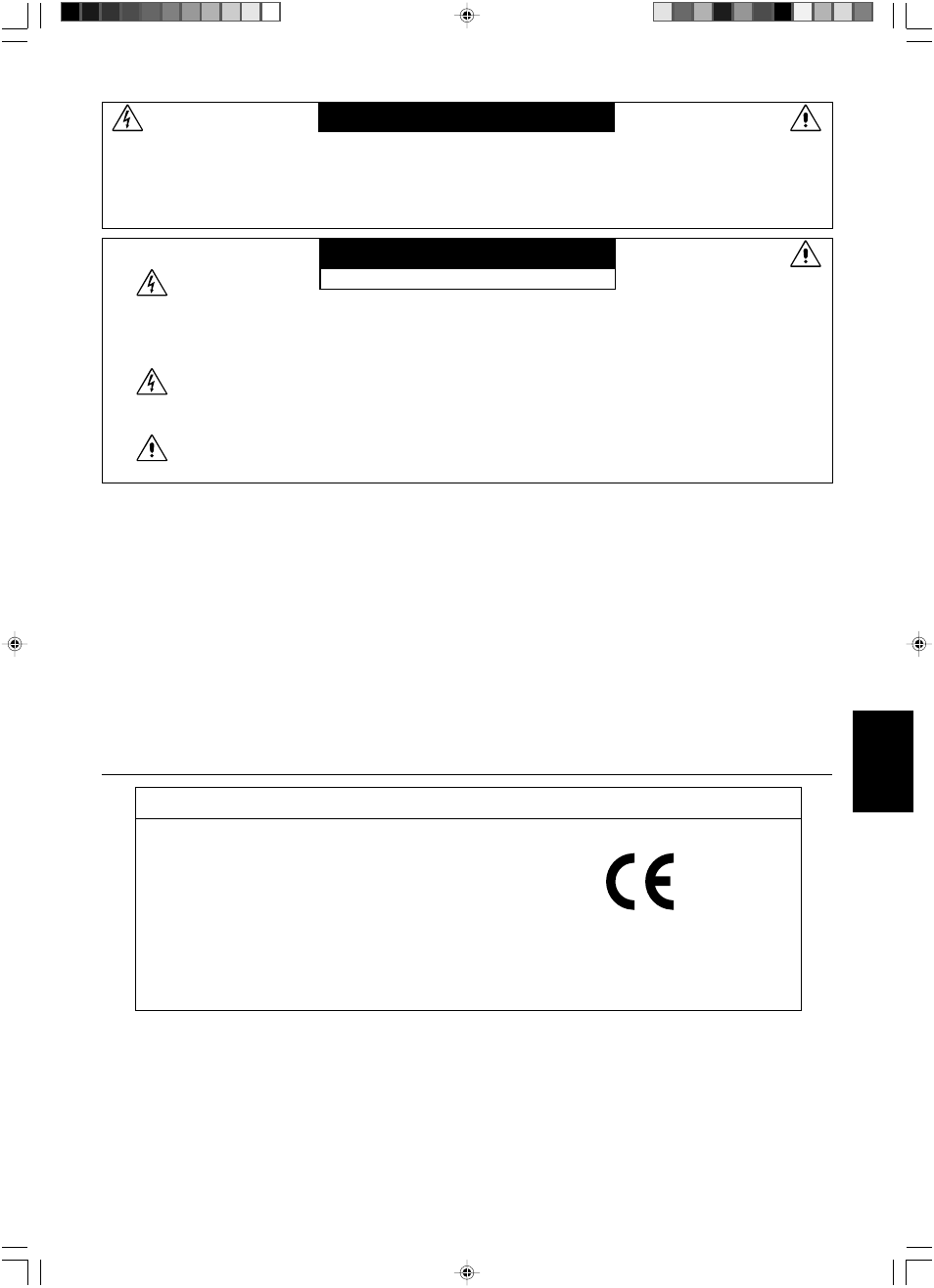 Dichiarazione, Attenzione, Avviso attenzione | Italiano, Dichiarazione del costruttore | NEC LCD1501 User Manual | Page 67 / 118