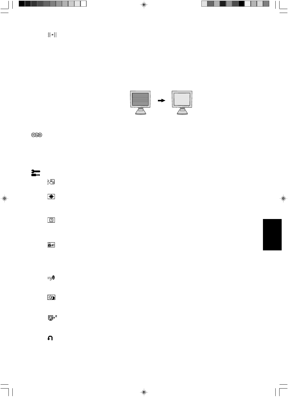 Sistemi di controllo del colore, Strumenti | NEC LCD1501 User Manual | Page 73 / 118