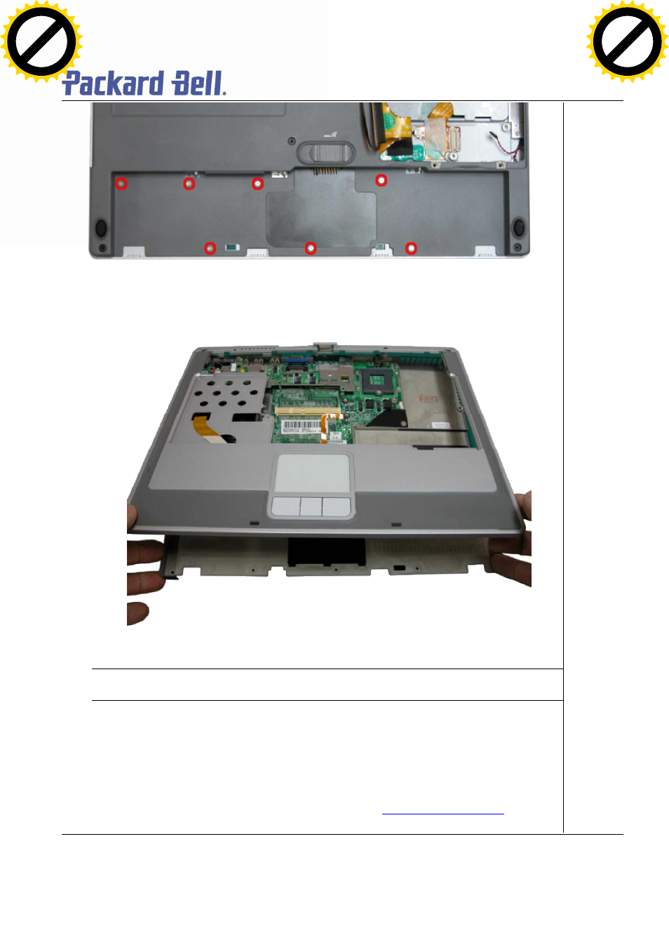 Removing the touch pad, Page 18, Fig. 28 battery compartment | NEC T5 User Manual | Page 18 / 24
