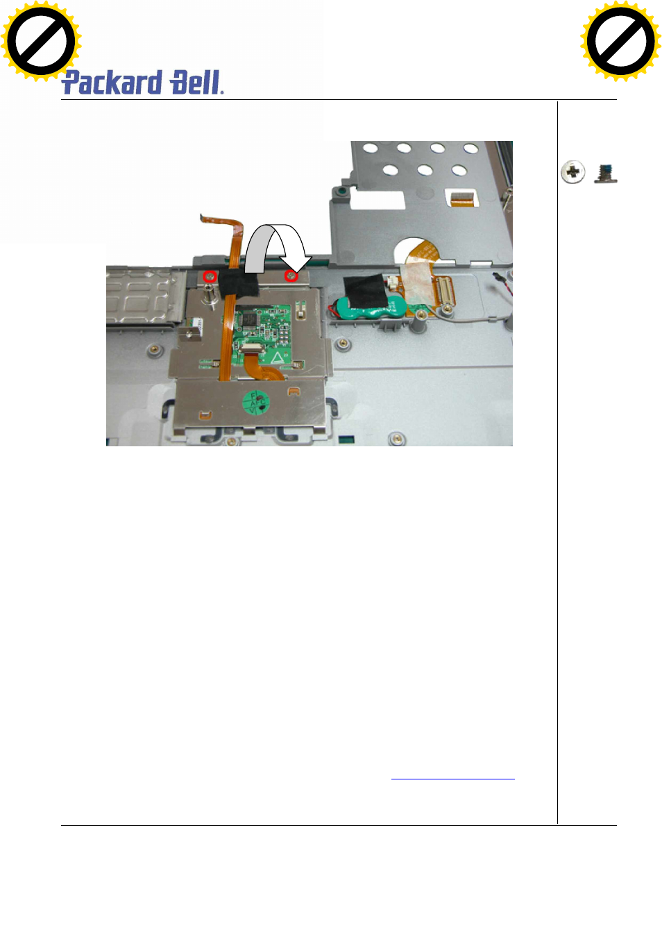 Removing the dc/dc board, Fig. 30 touch pad assembly | NEC T5 User Manual | Page 19 / 24