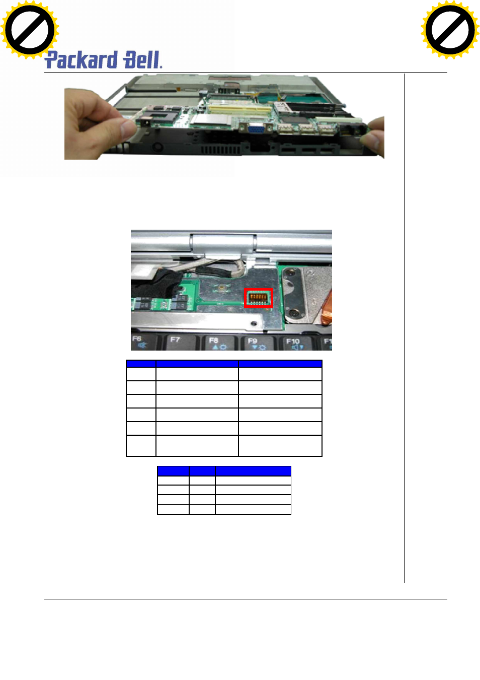 Dip switch settings, Page 22, Fig. 35 removing main board | NEC T5 User Manual | Page 22 / 24