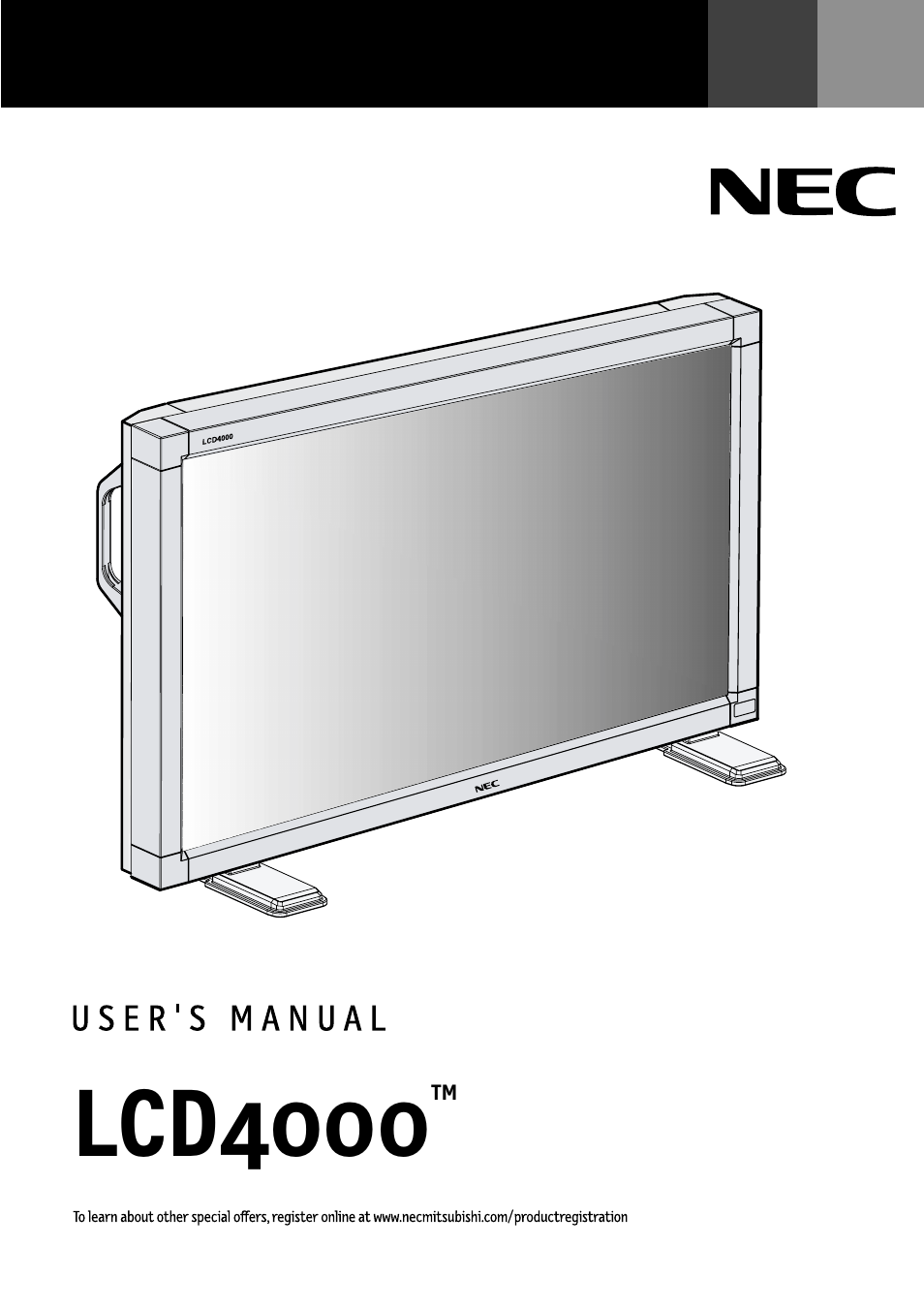 NEC LCD4000 User Manual | 38 pages