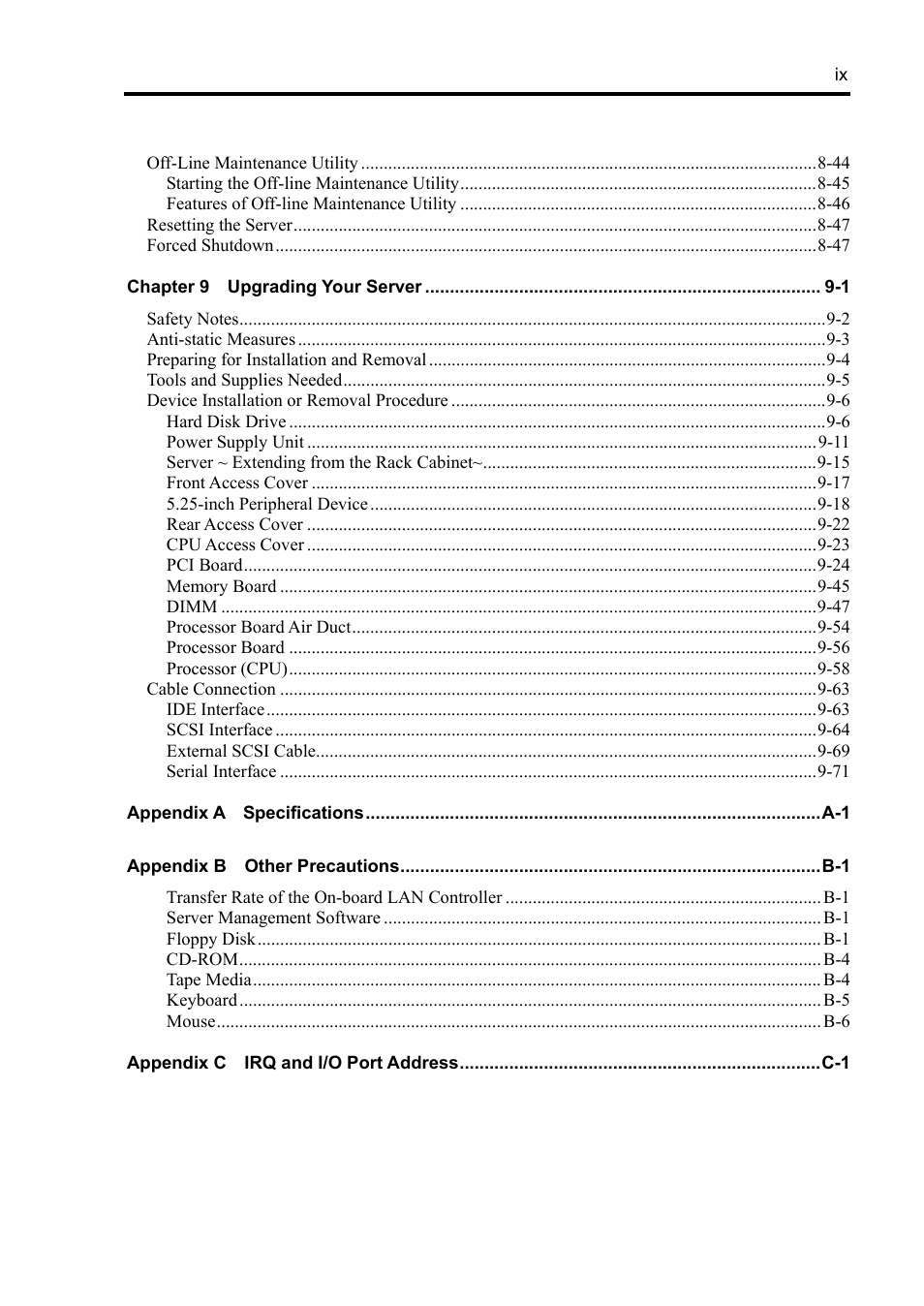 NEC Server 140Rc-4 User Manual | Page 15 / 400