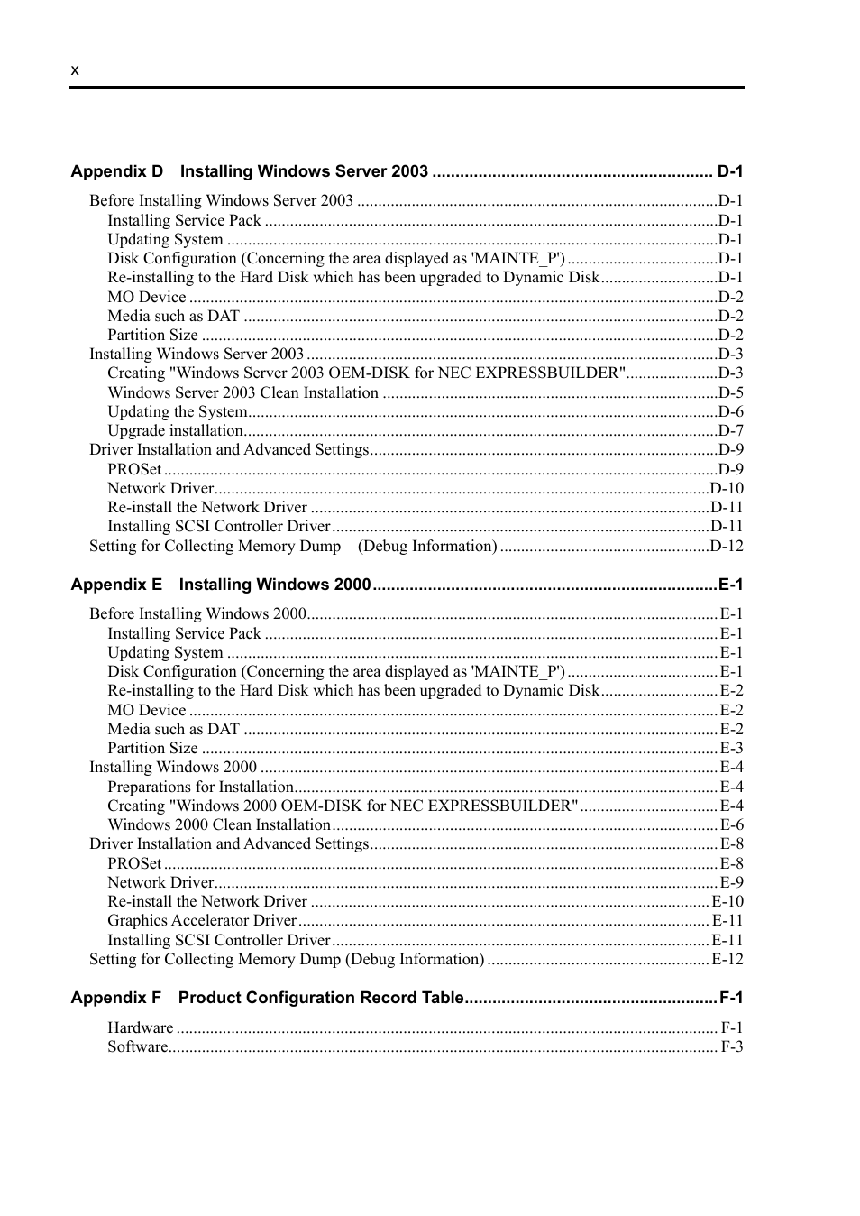 NEC Server 140Rc-4 User Manual | Page 16 / 400