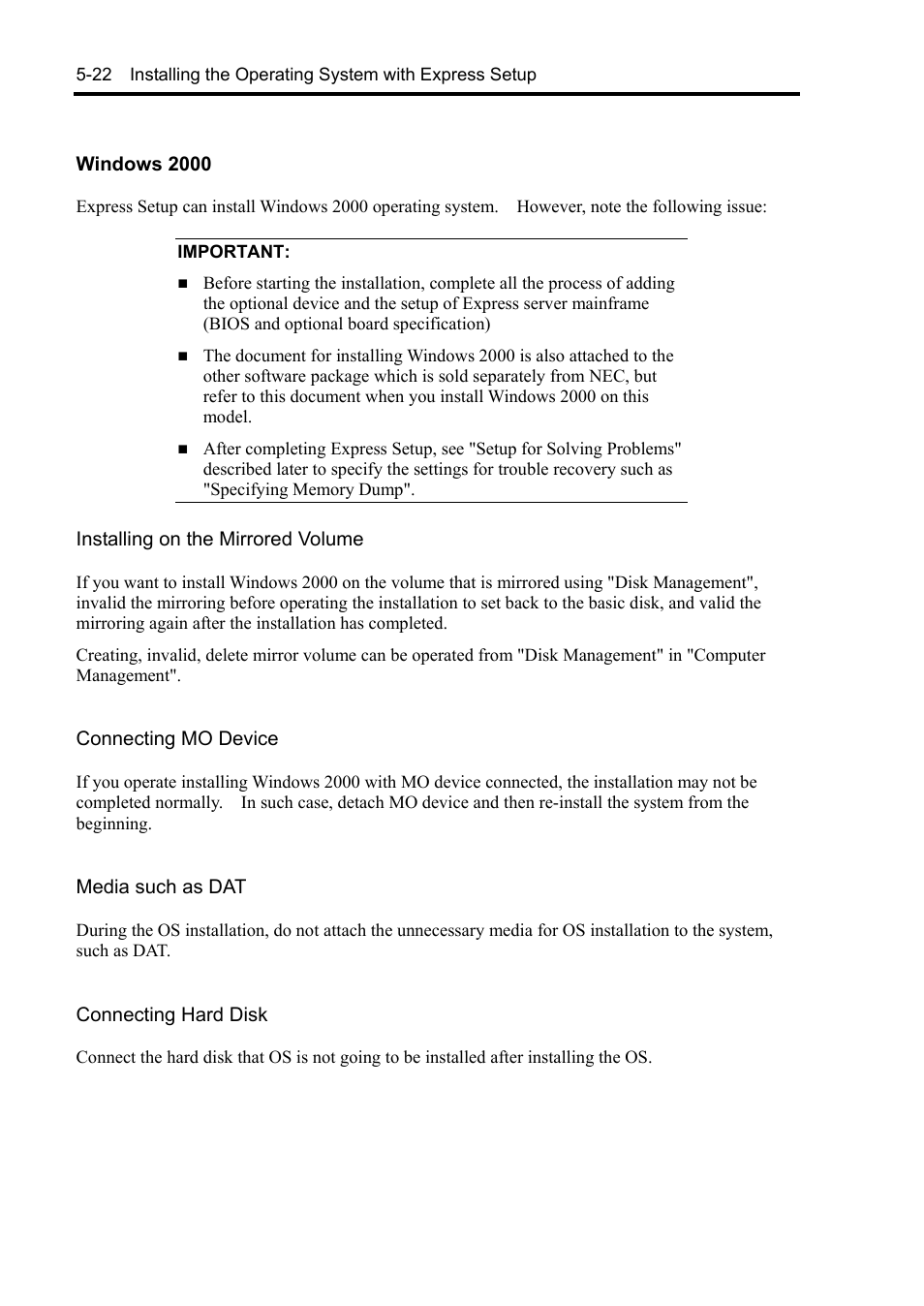 NEC Server 140Rc-4 User Manual | Page 178 / 400