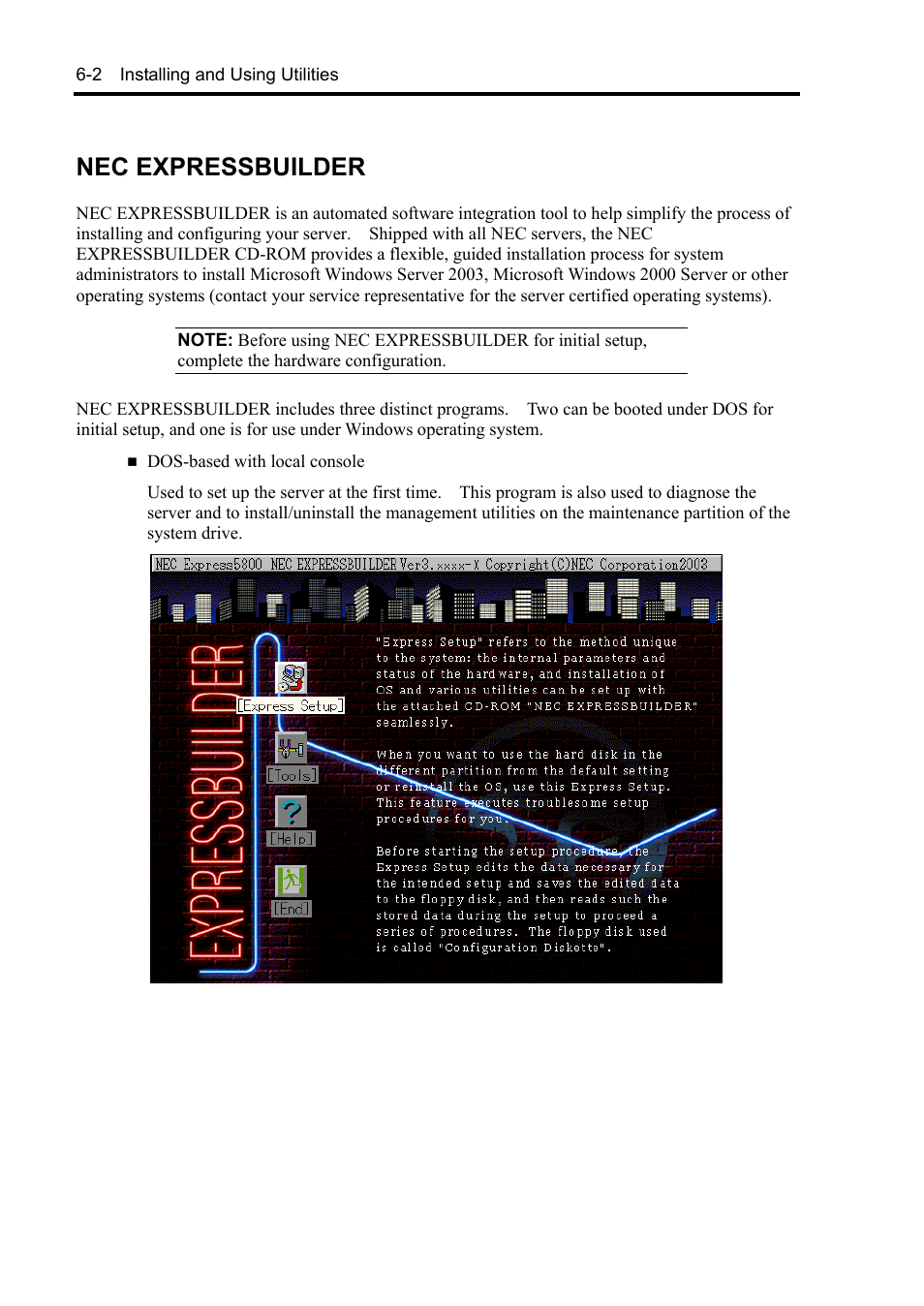 Nec expressbuilder | NEC Server 140Rc-4 User Manual | Page 198 / 400