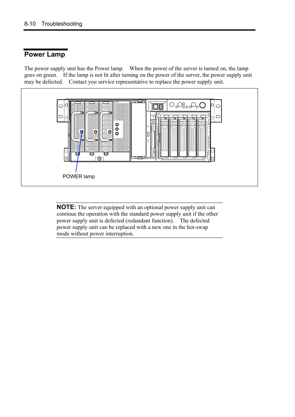 Power lamp | NEC Server 140Rc-4 User Manual | Page 248 / 400