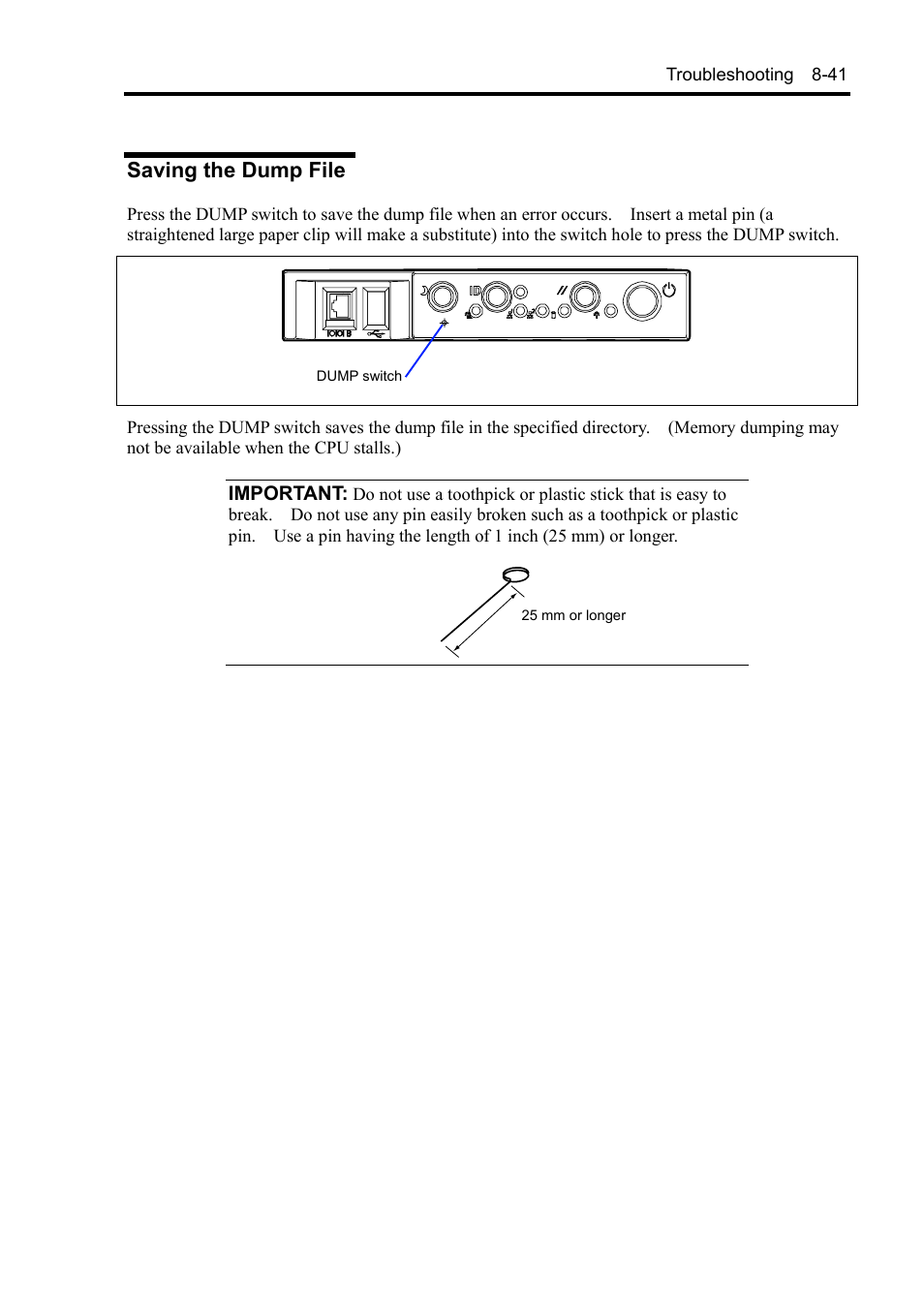 Saving the dump file | NEC Server 140Rc-4 User Manual | Page 279 / 400
