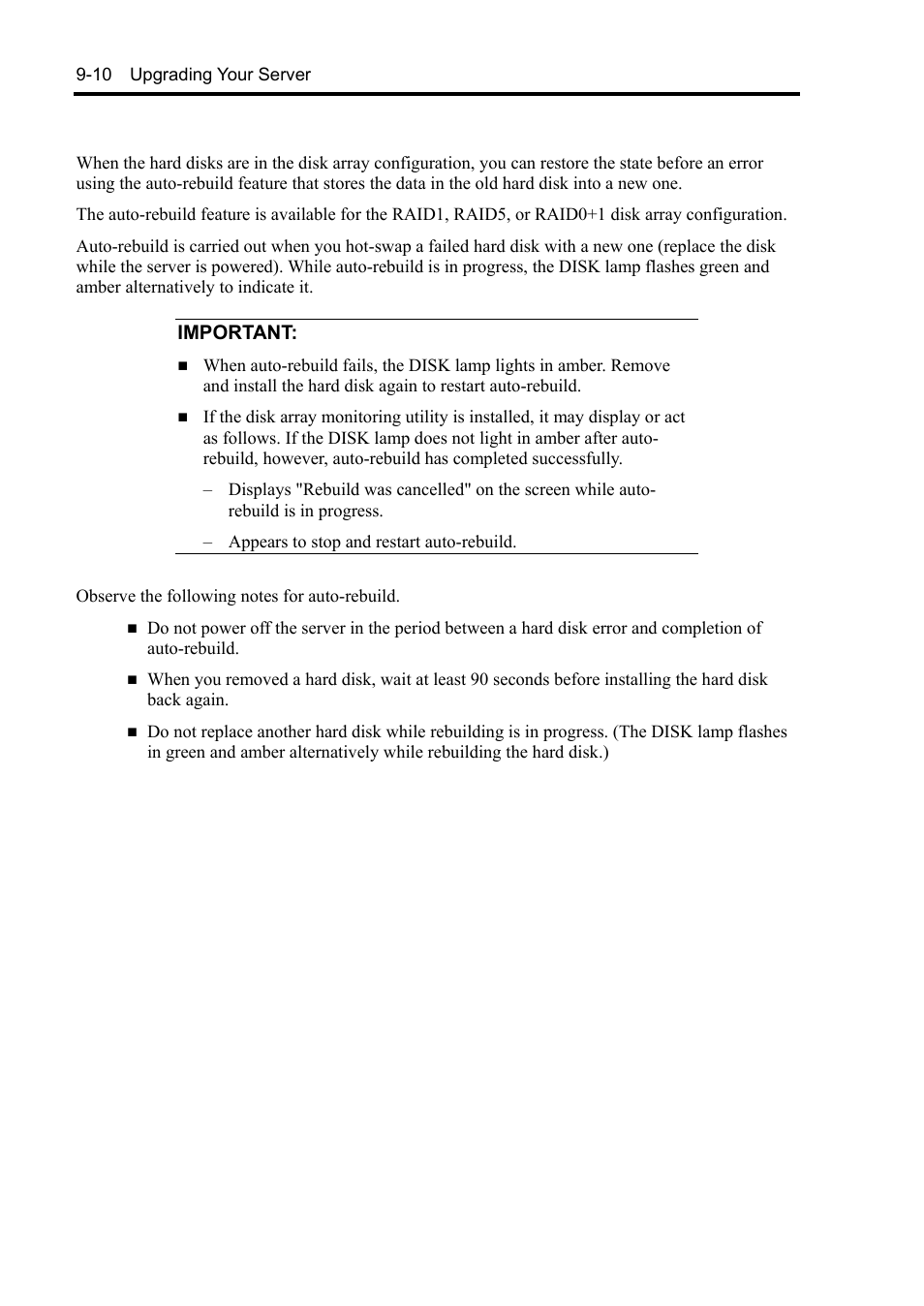 Important | NEC Server 140Rc-4 User Manual | Page 296 / 400