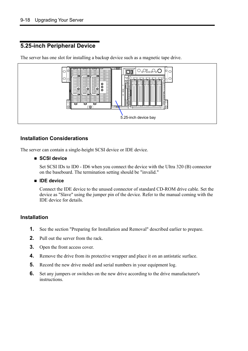 Inch peripheral device | NEC Server 140Rc-4 User Manual | Page 304 / 400