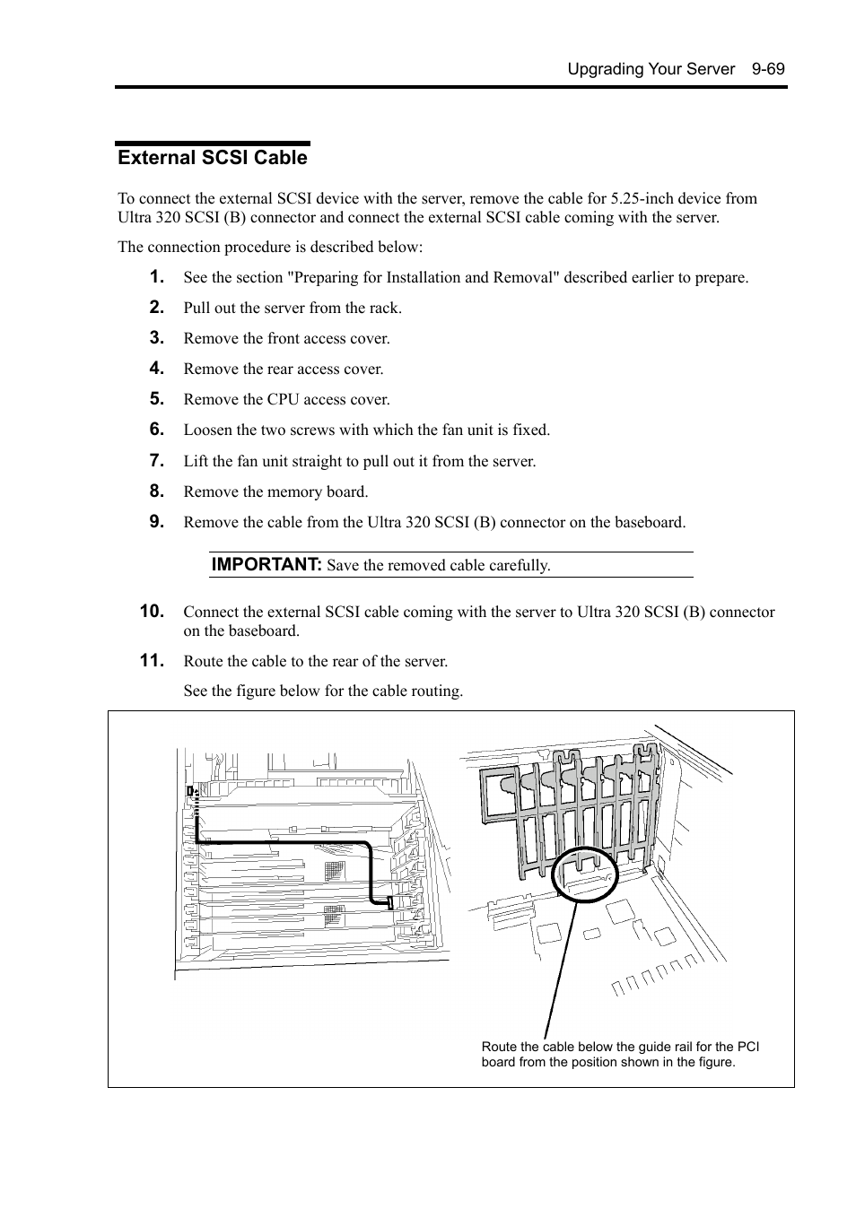 External scsi cable | NEC Server 140Rc-4 User Manual | Page 355 / 400