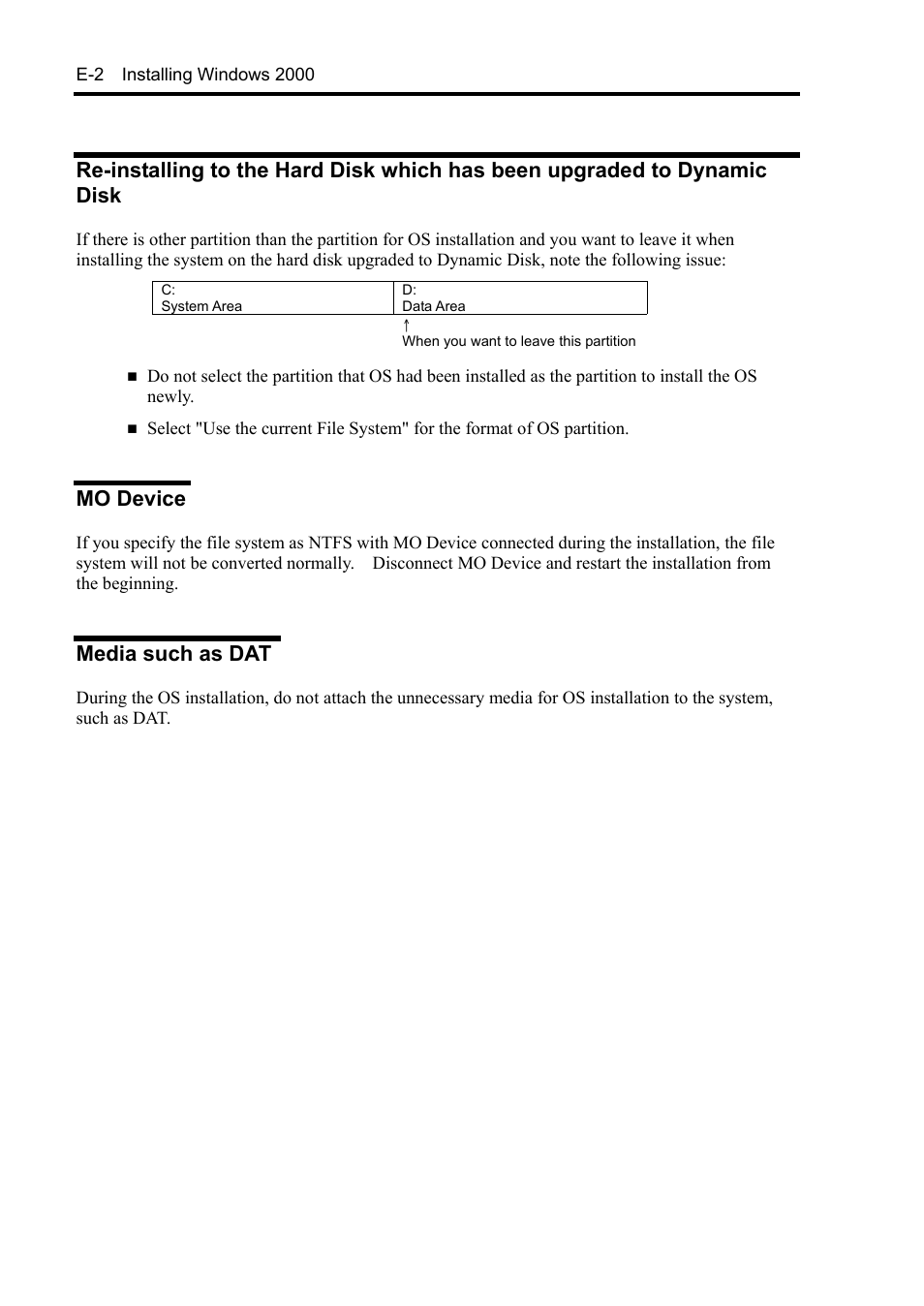Mo device, Media such as dat | NEC Server 140Rc-4 User Manual | Page 386 / 400
