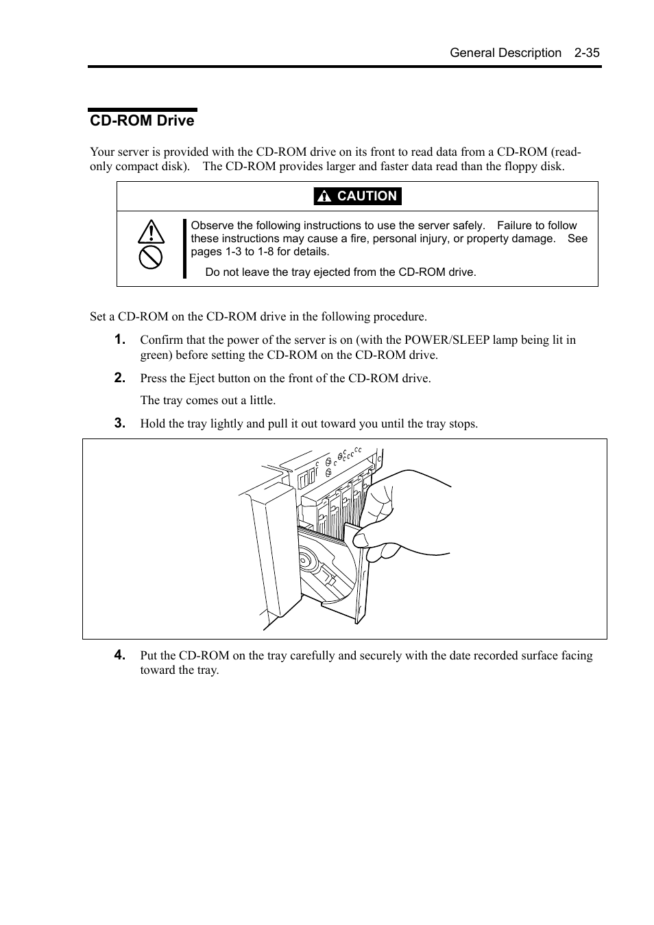 Cd-rom drive | NEC Server 140Rc-4 User Manual | Page 69 / 400