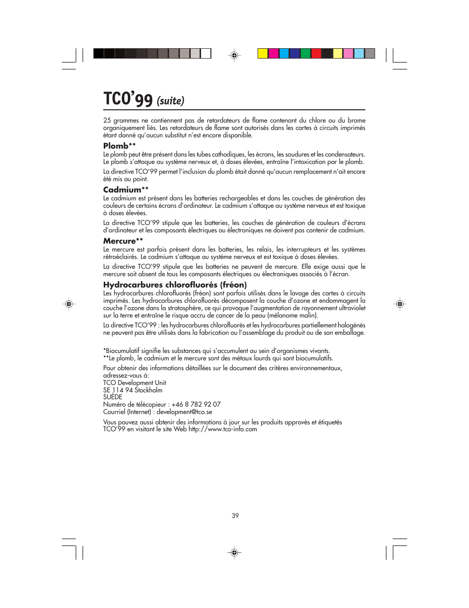 Tco’99, Suite) | NEC FP955 User Manual | Page 41 / 68