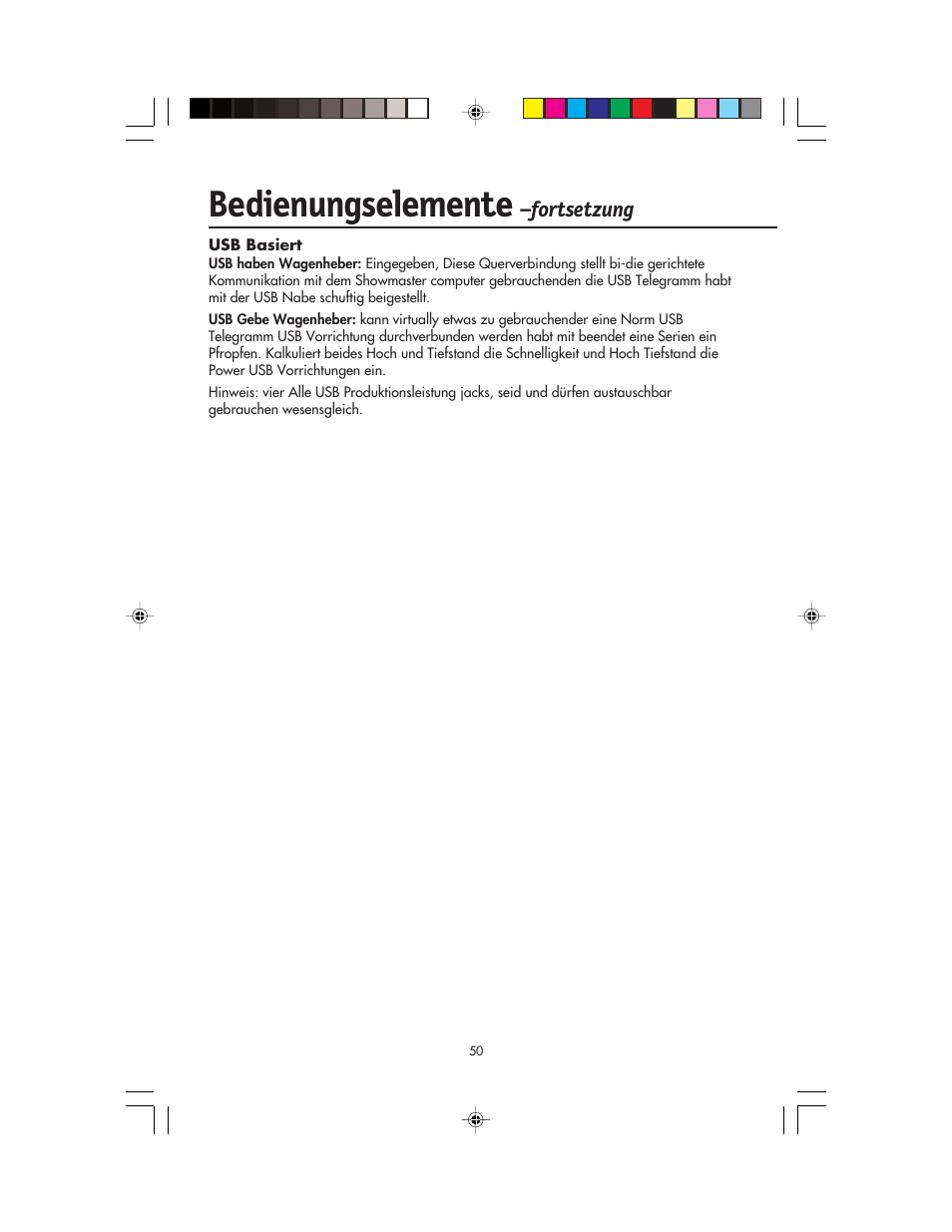 Bedienungselemente, Fortsetzung | NEC FP955 User Manual | Page 52 / 68