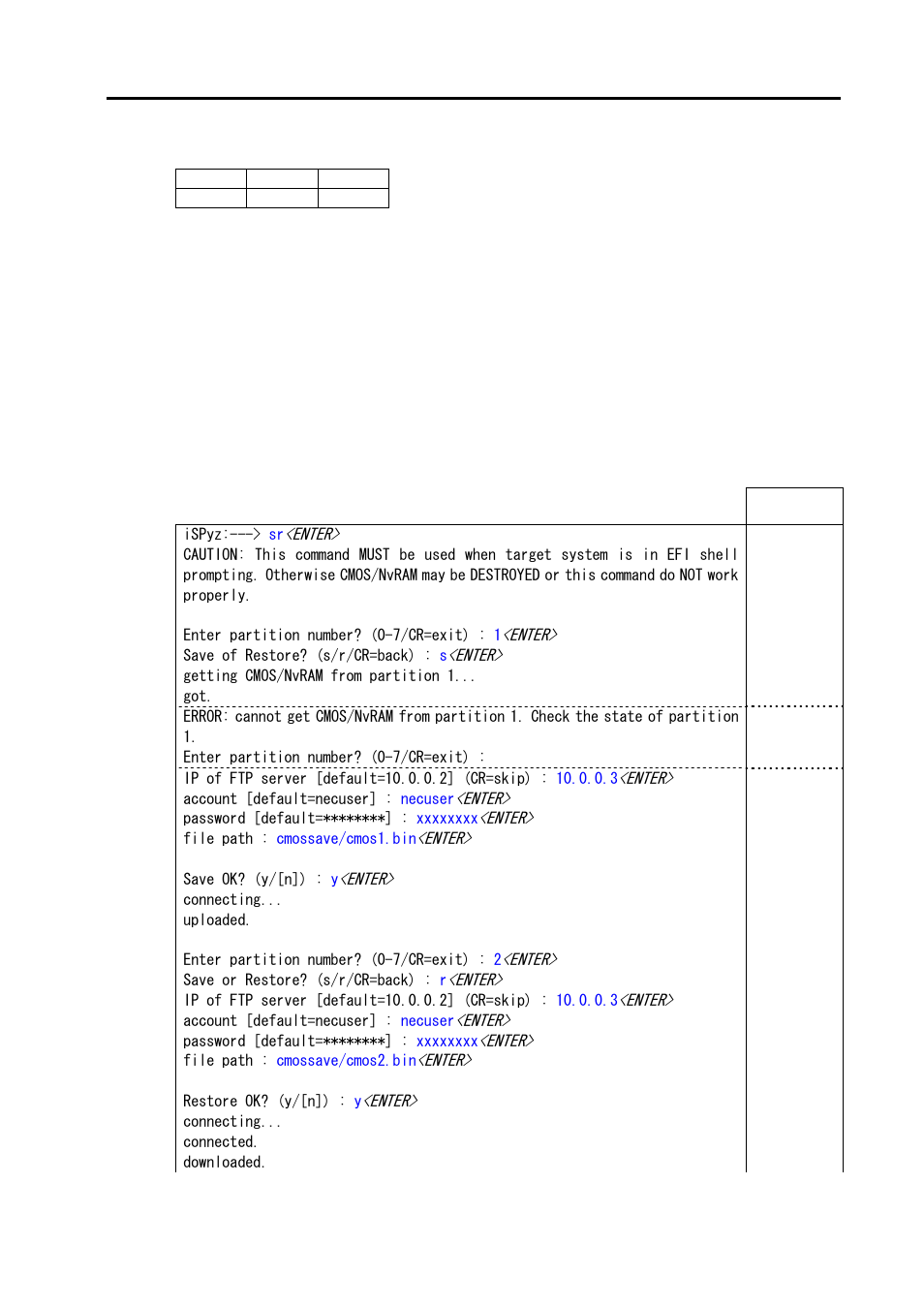 Sr (save system cmos/nvram) | NEC NX7700i/5040H-32 User Manual | Page 126 / 170