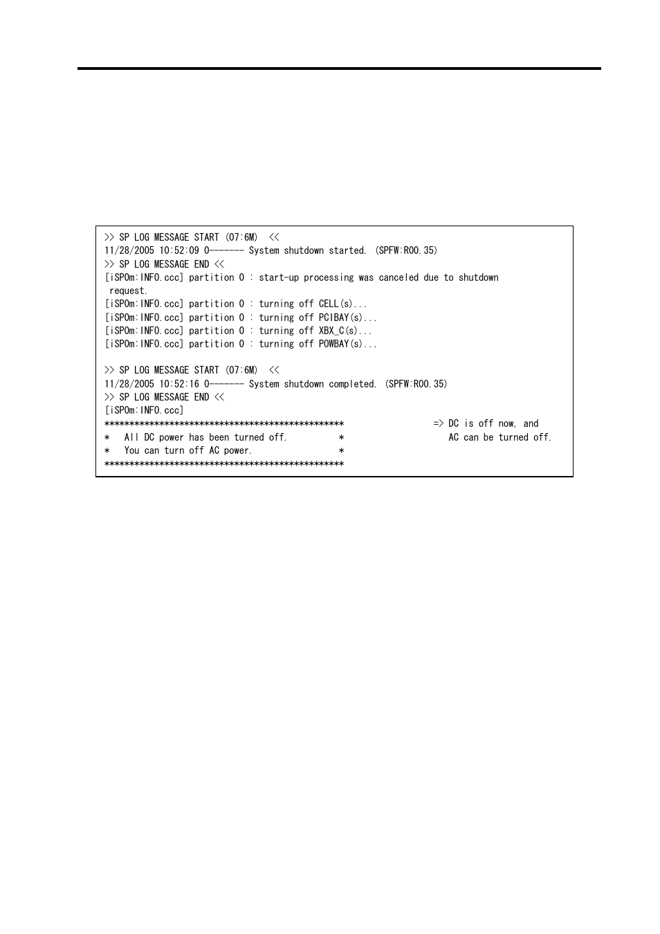 Sp console messages | NEC NX7700i/5040H-32 User Manual | Page 140 / 170