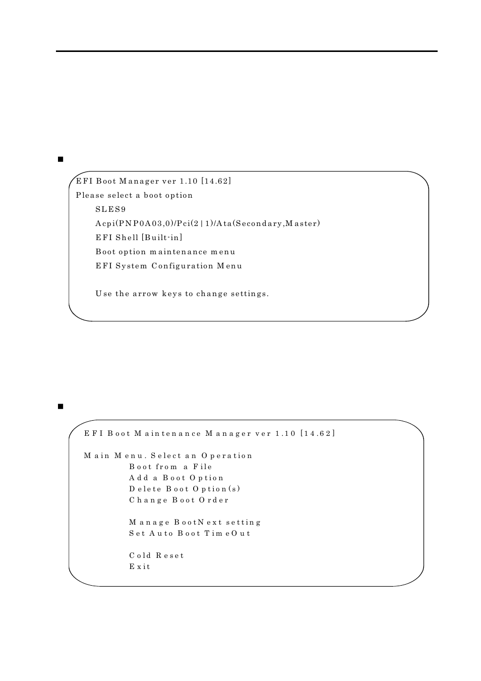 Efi boot option maintenance | NEC NX7700i/5040H-32 User Manual | Page 153 / 170