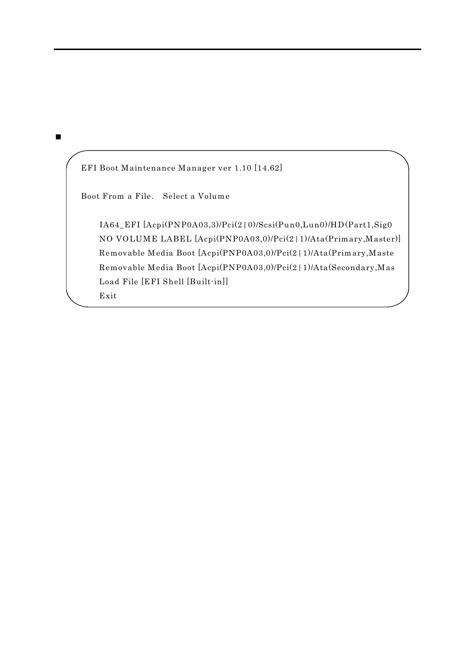 Boot from a file | NEC NX7700i/5040H-32 User Manual | Page 155 / 170